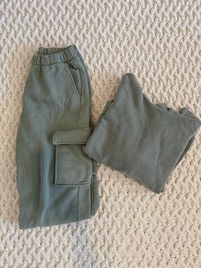 Abercrombie & Fitch Olive Green Sweat Set